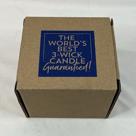 NEW Bath & Body Works 3 Wick Candle 14.5 oz Large Turquoise Waters With Box - Picture 4 of 5